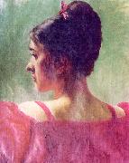 Cornelia Kuemmel The Lady in Red oil painting